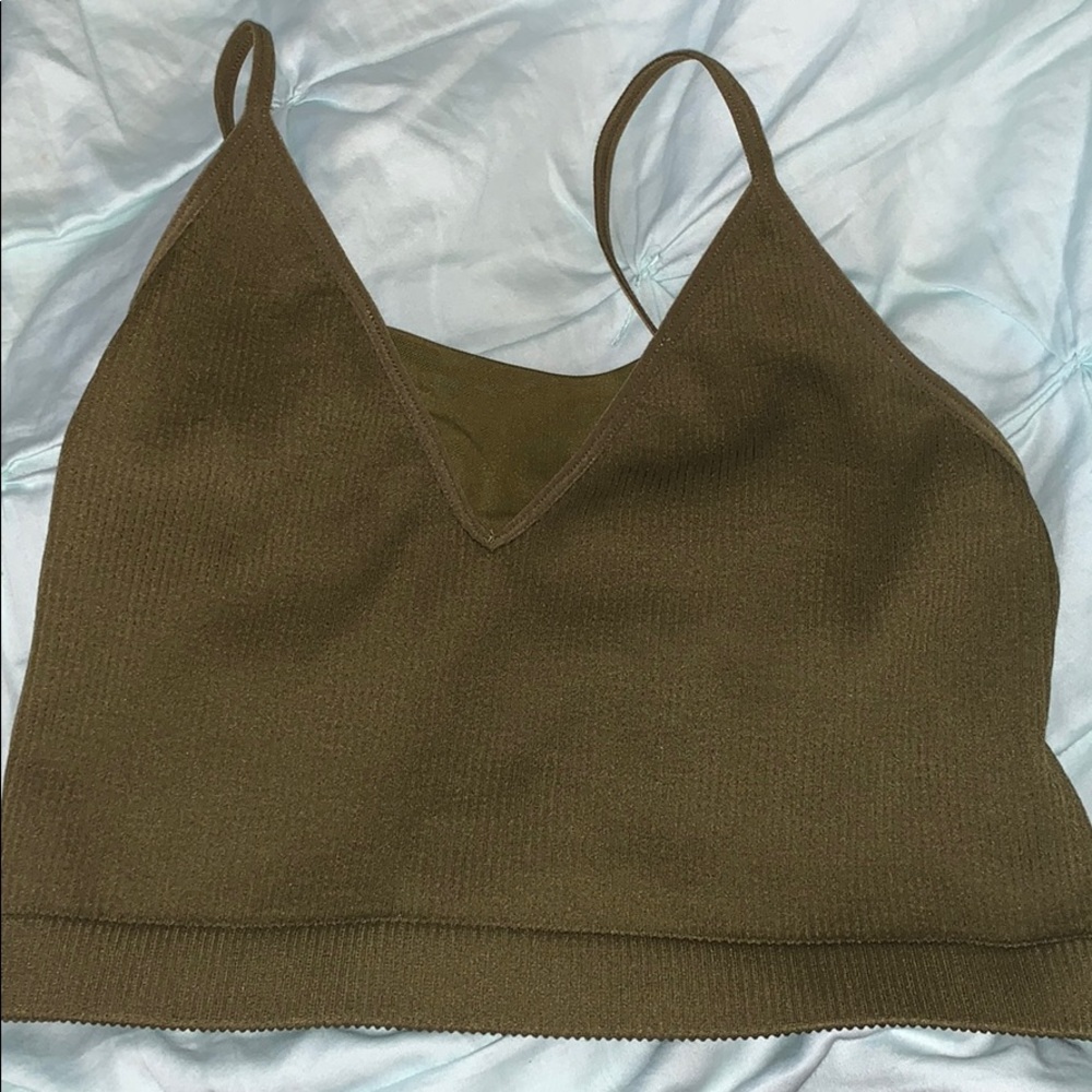 Seamless Mesh-Insert Bralette